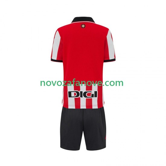 Nogometni Dres Athletic Bilbao Dječji Domaći 2025-2026 Kratkih Rukava