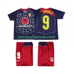 Nogometni Dres Atlético Madrid F TORRES 9 2005 Retro Dječji Gostujući 2004 Kratkih Rukava