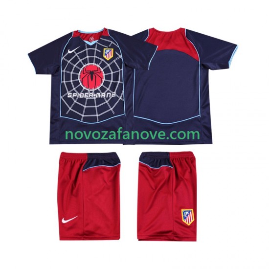 Nogometni Dres Atlético Madrid 2005 Retro Dječji Gostujući 2004 Kratkih Rukava