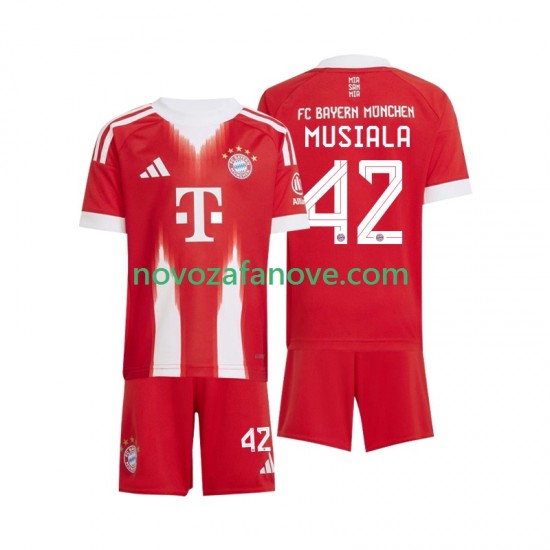 Nogometni Dres FC Bayern München Jamal Musiala 42 Dječji Domaći 2025-2026 Kratkih Rukava