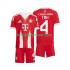 Nogometni Dres FC Bayern München Jonathan Tah 4 Dječji Domaći 2025-2026 Kratkih Rukava