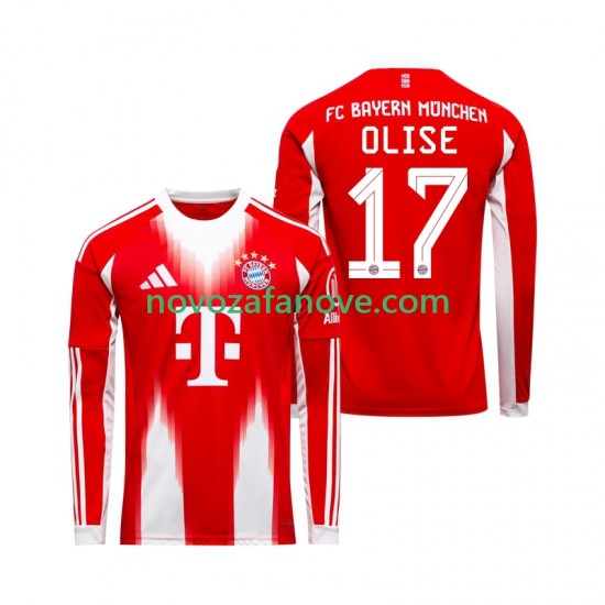 Nogometni Dres FC Bayern München Michael Olise 17 Muški Domaći 2025-2026 Dugim Rukavima