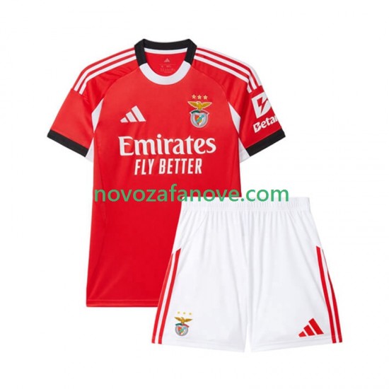 Nogometni Dres Benfica Dječji Domaći 2025-2026 Kratkih Rukava