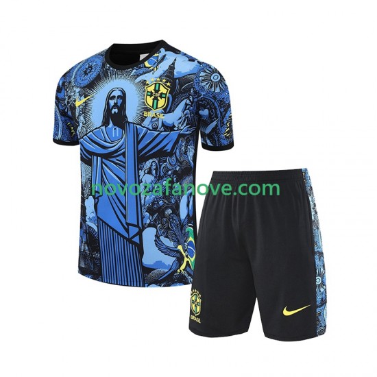 Brazil JESUS Football Shirts Dječji Domaći 2024-2025 Kratkih Rukava