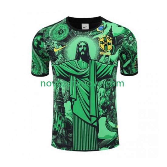 Nogometni Dres Brazil Jesus Special Muški Domaći 2024-2025 Kratkih Rukava