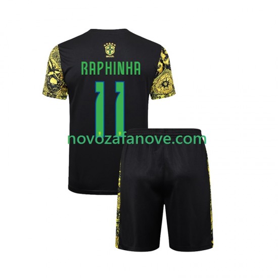 Nogometni Dres Brazil RAPHINHA 11 Jesus Dječji Domaći 2024 Kratkih Rukava