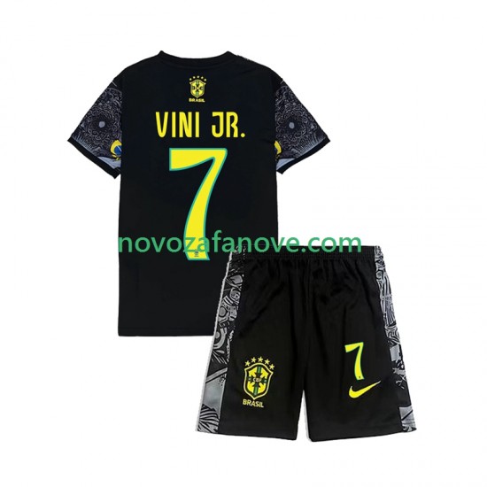 Brazil Vinicius Junior 7 Cheist the Redeemer Football Shirts Dječji Domaći 2024 Kratkih Rukava
