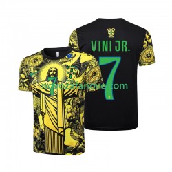 Nogometni Dres Brazil Vinicius Junior 7 Jesus Muški Domaći 2024 Kratkih Rukava