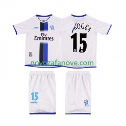 Nogometni Dres Chelsea DROGBA 15 2003 Retro Dječji Gostujući Kratkih Rukava