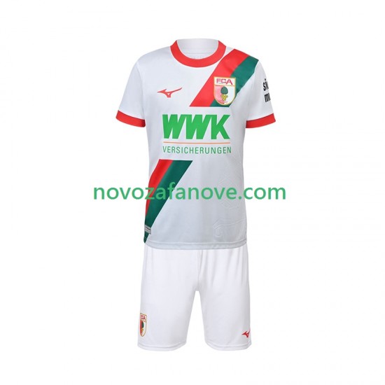 Nogometni Dres FC Augsburg Dječji Domaći 2025-2026 Kratkih Rukava
