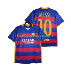Nogometni Dres FC Barcelona Lionel Messi 10 2015-2016 Retro Muški Domaći Kratkih Rukava