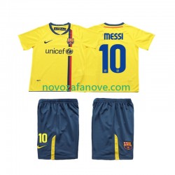Nogometni Dres FC Barcelona Lionel Messi 10 2009 Retro Dječji Gostujući 2008 Kratkih Rukava