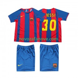 Nogometni Dres FC Barcelona Lionel Messi 10 Retro Dječji Domaći 2004 Kratkih Rukava