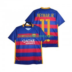 Nogometni Dres FC Barcelona Neymar JR 11 2015-2016 Retro Muški Domaći Kratkih Rukava