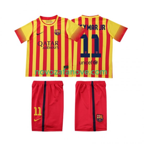 Nogometni Dres FC Barcelona Neymar JR 11 2013 2014 Retro Dječji Gostujući Kratkih Rukava