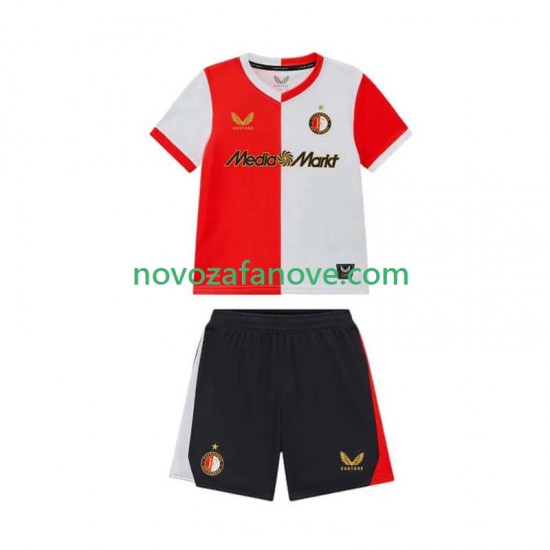 Nogometni Dres Feyenoord Rotterdam Dječji Domaći 2025-2026 Kratkih Rukava