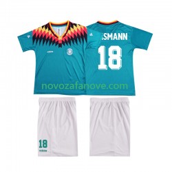 Nogometni Dres Njemačka KLINSMANN 18 Retro Dječji Gostujući 1994 Kratkih Rukava