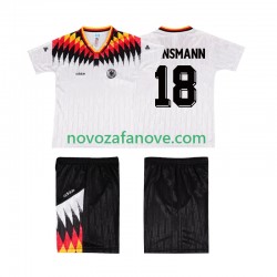 Nogometni Dres Njemačka KLINSMANN 18 Retro Dječji Domaći 1994 Kratkih Rukava