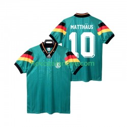 Nogometni Dres Njemačka MATTHAUS 10 1992 Retro Muški Gostujući Kratkih Rukava