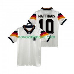 Nogometni Dres Njemačka MATTHAUS 10 1992 Retro Muški Domaći Kratkih Rukava