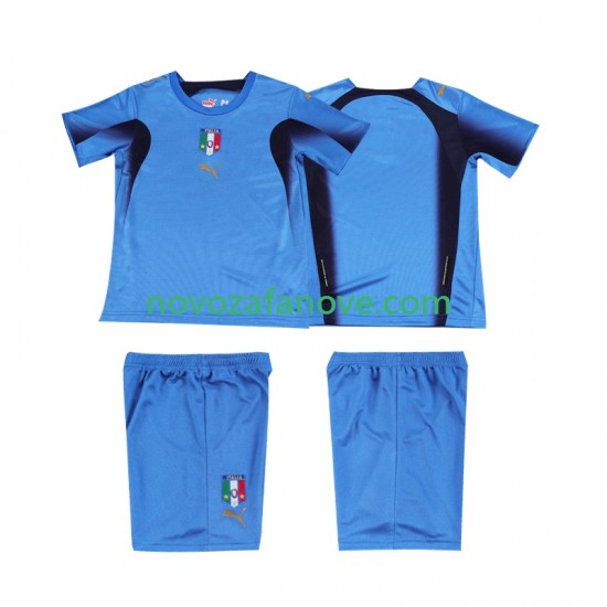 Nogometni Dres Italija Retro Dječji Domaći 2006 Kratkih Rukava