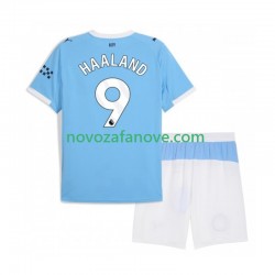 Nogometni Dres Manchester City Erling Haaland 9 Dječji Domaći 2025-2026 Kratkih Rukava
