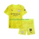 Nogometni Dres Manchester City Ederson Moraes 31 Golmanski Dječji Treći 2025-2026 Kratkih Rukava