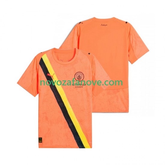 Nogometni Dres Manchester City UPER Golmanski Muški Dječji Domaći 2025-2026 Kratkih Rukava