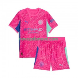 Nogometni Dres Manchester City Golmanski Dječji Gostujući 2025-2026 Kratkih Rukava