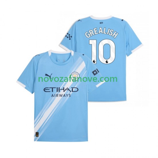 Nogometni Dres Manchester City Jack Grealish 10 Muški Domaći 2025-2026 Kratkih Rukava