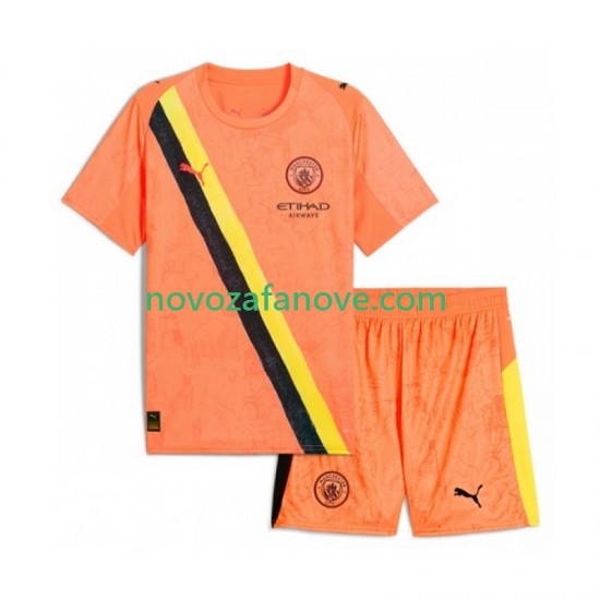 Nogometni Dres Manchester City UPER Kids Golmanski Dječji Domaći 2025-2026 Kratkih Rukava