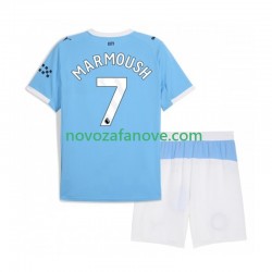 Nogometni Dres Manchester City Omar Marmoush 7 Dječji Domaći 2025-2026 Kratkih Rukava