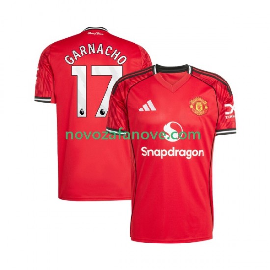 Nogometni Dres Manchester United Alejandro Garnacho 17 Muški Domaći 2025-2026 Kratkih Rukava