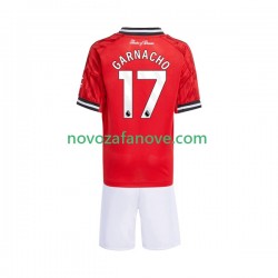 Nogometni Dres Manchester United Alejandro Garnacho 17 Dječji Domaći 2025-2026 Kratkih Rukava