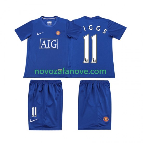 Nogometni Dres Manchester United GIGGS 11 Retro Dječji Gostujući 2008 Kratkih Rukava