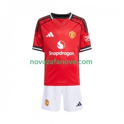 Nogometni Dres Manchester United Dječji Domaći 2025-2026 Kratkih Rukava