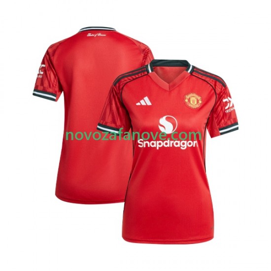 Nogometni Dres Manchester United Ženska Domaći 2025-2026 Kratkih Rukava