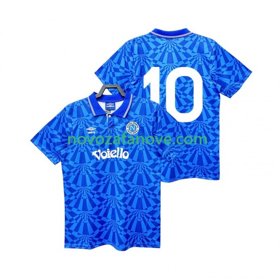 Nogometni Dres Napoli 10 1991 1993 Retro Muški Domaći Kratkih Rukava