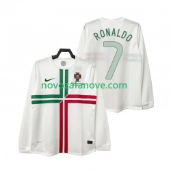 Nogometni Dres Portugal Cristiano Ronaldo 7 2012 Retro Muški Gostujući Dugim Rukavima
