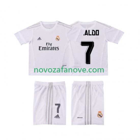 Nogometni Dres Real Madrid Cristiano Ronaldo 7 2015 2016 Retro Dječji Domaći Kratkih Rukava