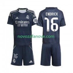 Nogometni Dres Real Madrid Endrick 16 Dječji Gostujući 2025-2026 Kratkih Rukava