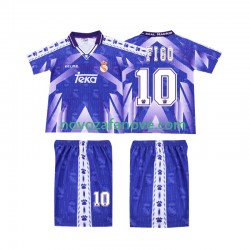 Nogometni Dres Real Madrid FIGO 10 1996-1997 Retro Dječji Gostujući Kratkih Rukava