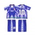 Nogometni Dres Real Madrid FIGO 10 1996-1997 Retro Dječji Gostujući Kratkih Rukava