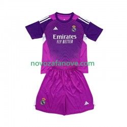 Nogometni Dres Real Madrid Golmanski Dječji Gostujući 2025-2026 Kratkih Rukava