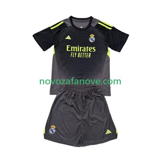 Nogometni Dres Real Madrid Golmanski Dječji Treći 2025-2026 Kratkih Rukava