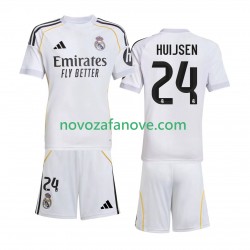 Nogometni Dres Real Madrid Huijsen 24 Dječji Domaći 2025-2026 Kratkih Rukava