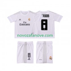 Nogometni Dres Real Madrid KROOS 8 2015 2016 Retro Dječji Domaći Kratkih Rukava