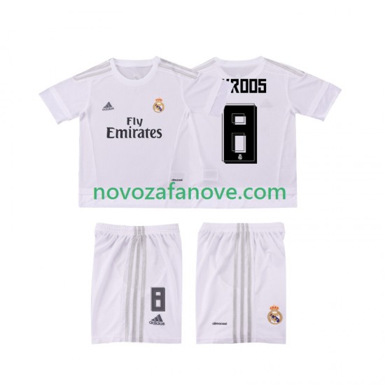 Nogometni Dres Real Madrid KROOS 8 2015 2016 Retro Dječji Domaći Kratkih Rukava