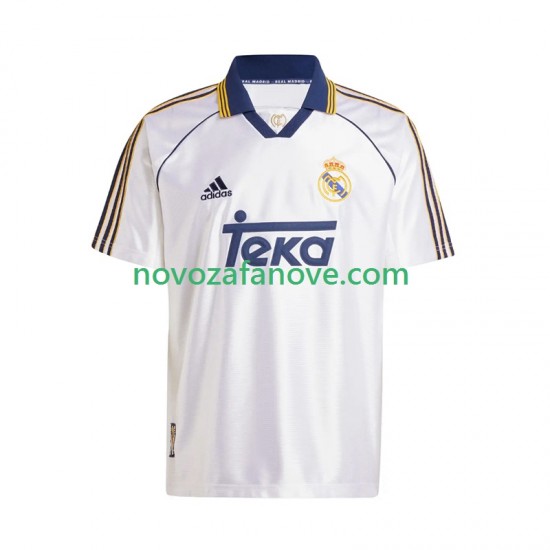 Nogometni Dres Real Madrid -2000 Retro Muški Domaći 1999 Kratkih Rukava