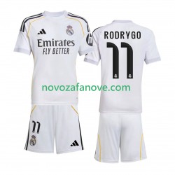 Nogometni Dres Real Madrid Rodrygo 11 Dječji Domaći 2025-2026 Kratkih Rukava